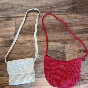 The Sak Mini Bags in one Cream and one Red